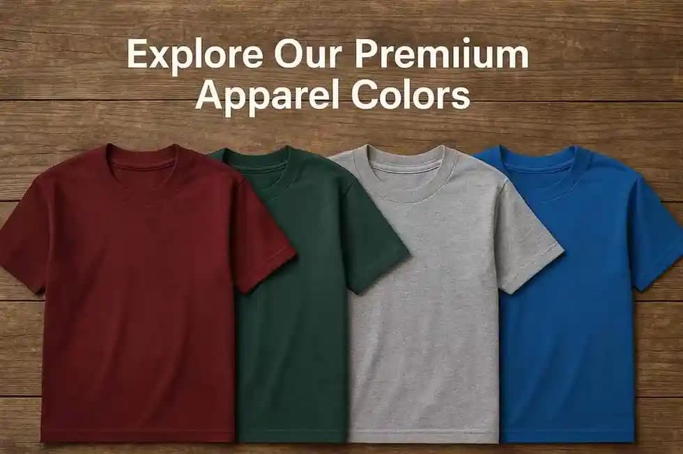 Explore Our Premium Apparel Colors