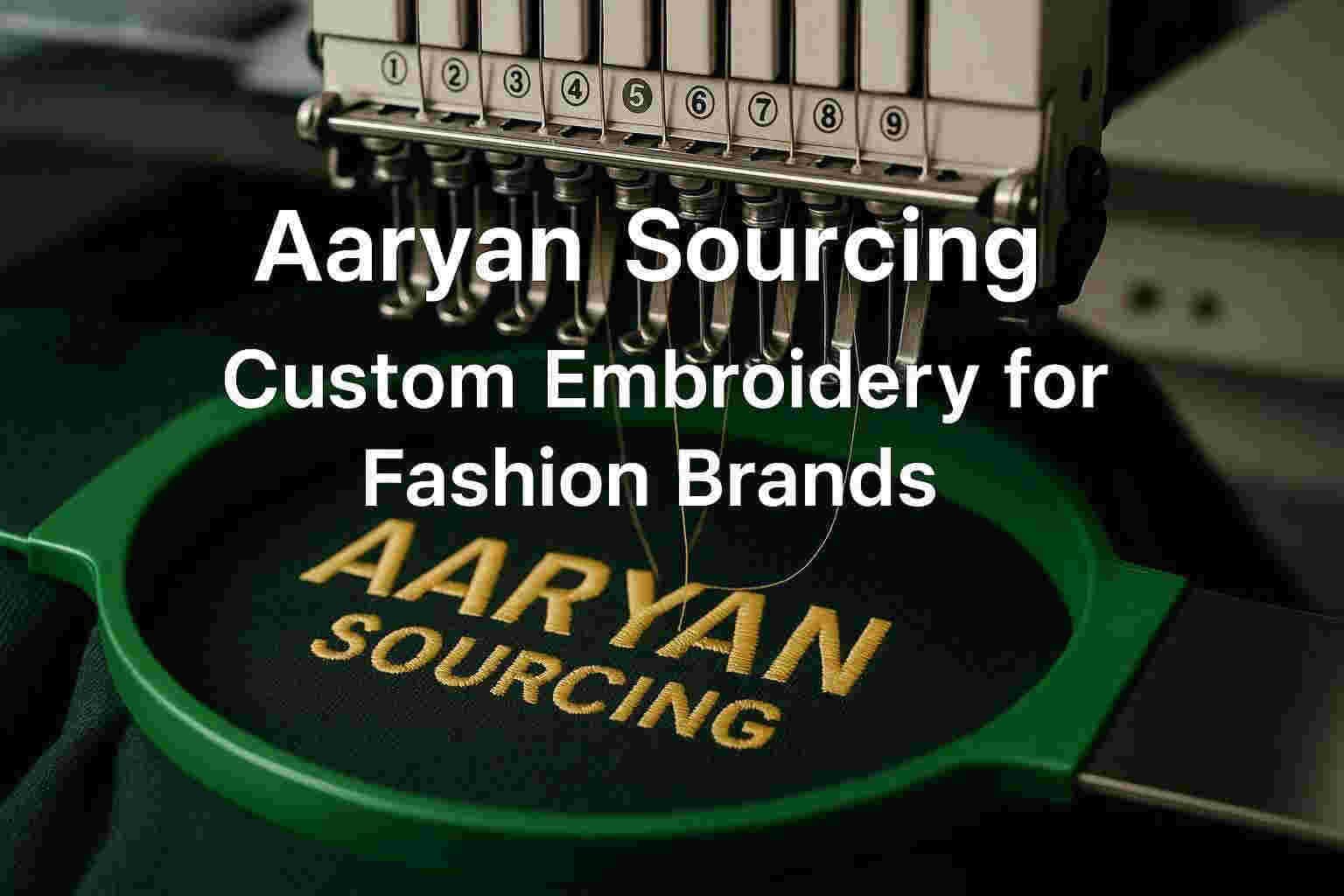 Custom Embroidery for Fashion Brands